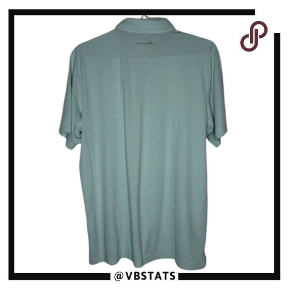 Travis Mathew Mens Blue Performance Polo Shirt Size XL - Picture 2 of 8